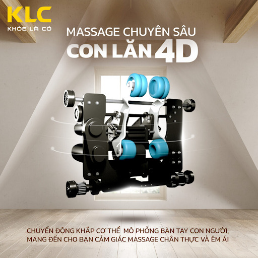 MASSAGE VỚI CON LĂN MASSAGE 4D CHUYÊN SÂU 