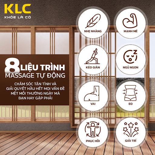 SỞ HỮU 8 LIỆU TRÌNH MASSAGE TỰ ĐỘNG