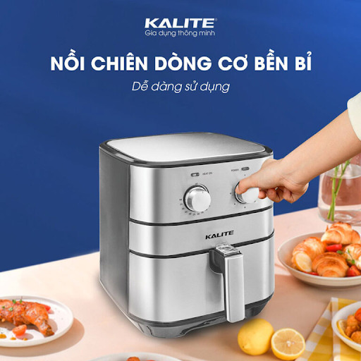 NỒI CHIÊN DÒNG CƠ BỀN BỈ, DỄ DÀNG SỬ DỤNG  - NỒI CHIÊN KHÔNG DẦU KALITE Q5
