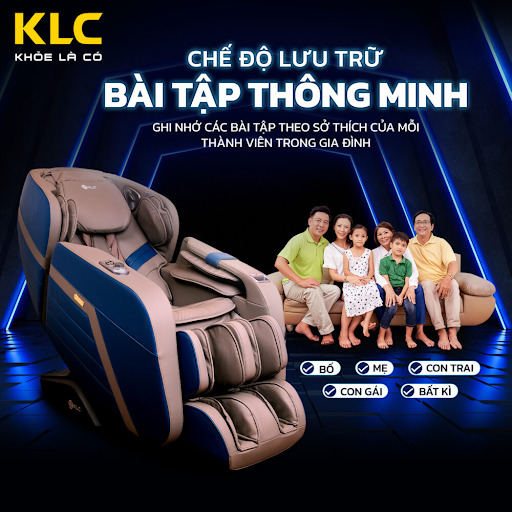 KHẢ NĂNG LƯU TRỮ BÀI TẬP THÔNG MINH - Ghế massage KLC K58