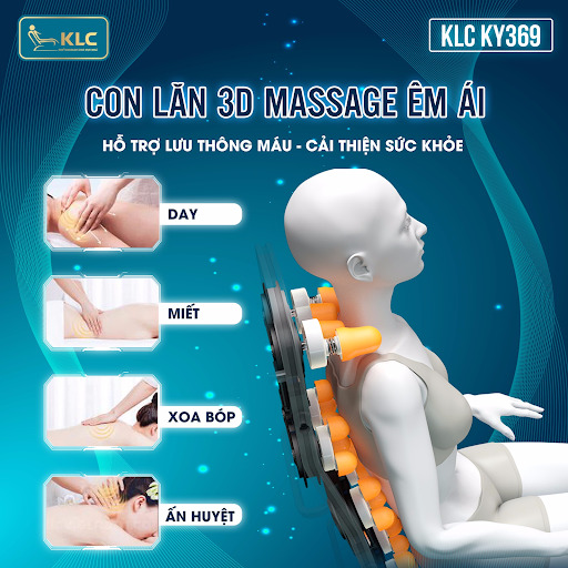 CON LĂN MASSAGE 3D ÊM ÁI 