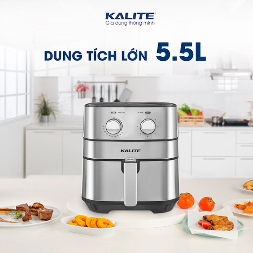 DUNG TÍCH NỒI LỚN  - NỒI CHIÊN KHÔNG DẦU KALITE Q5