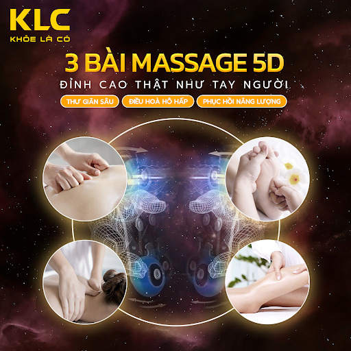 TÍCH HỢP MASSAGE 5D ĐỈNH CAO