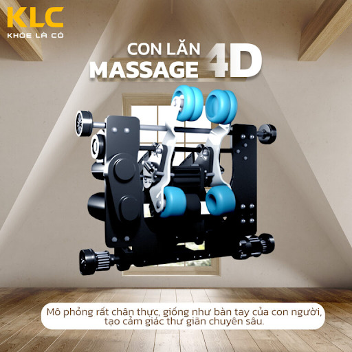 CON LĂN MASSAGE 4D HIỆN ĐẠI,  ÊM ÁI