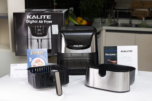 AN TOÀN SỬ DỤNG - DỄ DÀNG VỆ SINH  - Nồi chiên không dầu KALITE Q6