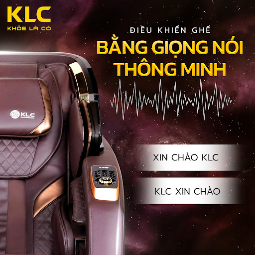 ĐIỀU KHIỂN BẰNG GIỌNG NÓI THÔNG MINH - ghế massage KLC K99
