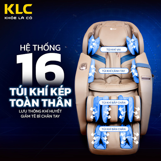 HỆ THỐNG 16 TÚI KHÍ KÉP TOÀN THÂN