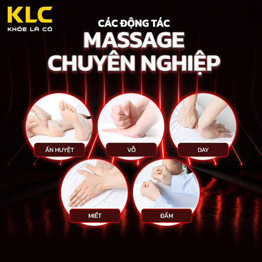 CÁC ĐỘNG TÁC MASSAGE CHUYÊN NGHIỆP NHƯ CHUYÊN VIÊN 