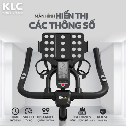 XE ĐẠP THỂ THAO KLC K-89 SPORT 9 TÍCH HỢP MÀN HÌNH HIỂN THỊ THÔNG SỐ RÕ RÀNG, CHÍNH XÁC