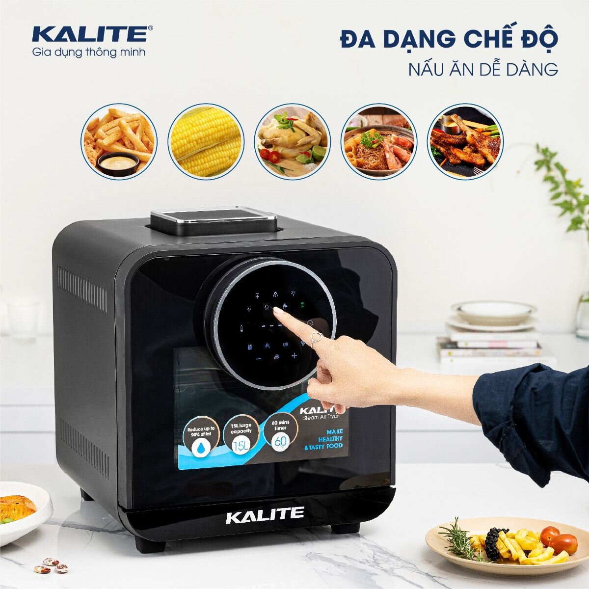 Nồi chiên hơi nước Kalite Steam Star 15L (5)