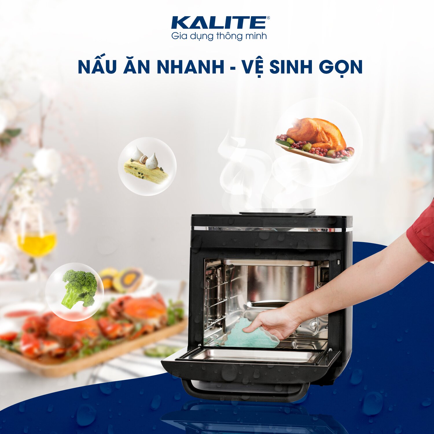 Noi chien hoi nuoc Kalite Steam X 15L 4