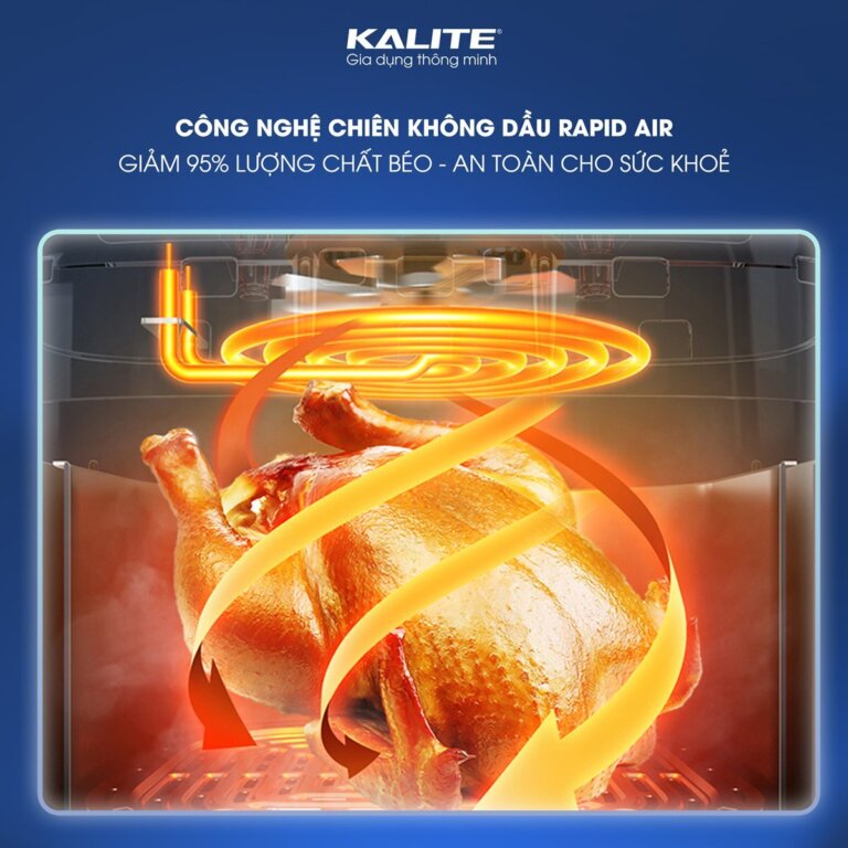 Nồi chiên không dầu Kalite KL-1200 12L 6 Noi chien khong dau Kalite KL 1200 12L 6