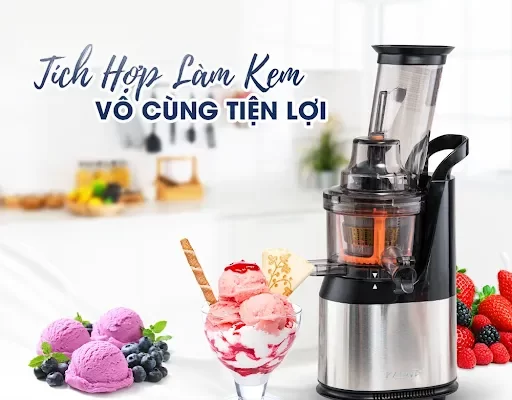 Bật mí cách làm kem bằng máy ép chậm siêu nhanh. Xem ngay!