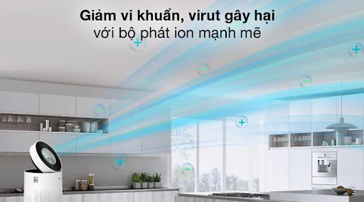 MÁY LỌC KHÔNG KHÍ 2 TẦNG LG PURICARE AS10GDWH0ABAE 70W 9 MÁY LỌC KHÔNG KHÍ 2 TẦNG LG PURICARE AS10GDWH0ABAE 70W