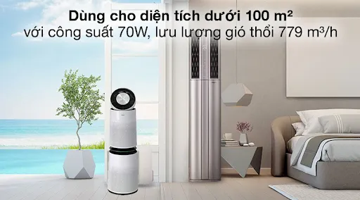 MÁY LỌC KHÔNG KHÍ 2 TẦNG LG PURICARE AS10GDWH0ABAE 70W 13 MÁY LỌC KHÔNG KHÍ 2 TẦNG LG PURICARE AS10GDWH0ABAE 70W