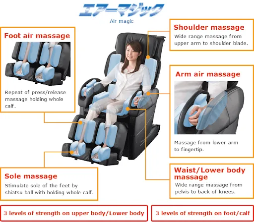 GHẾ MASSAGE FUJIIRYOKI EC3900
