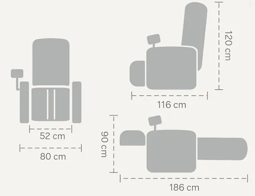 Kích thước ghế massage toàn thân đúng chuẩn 2023