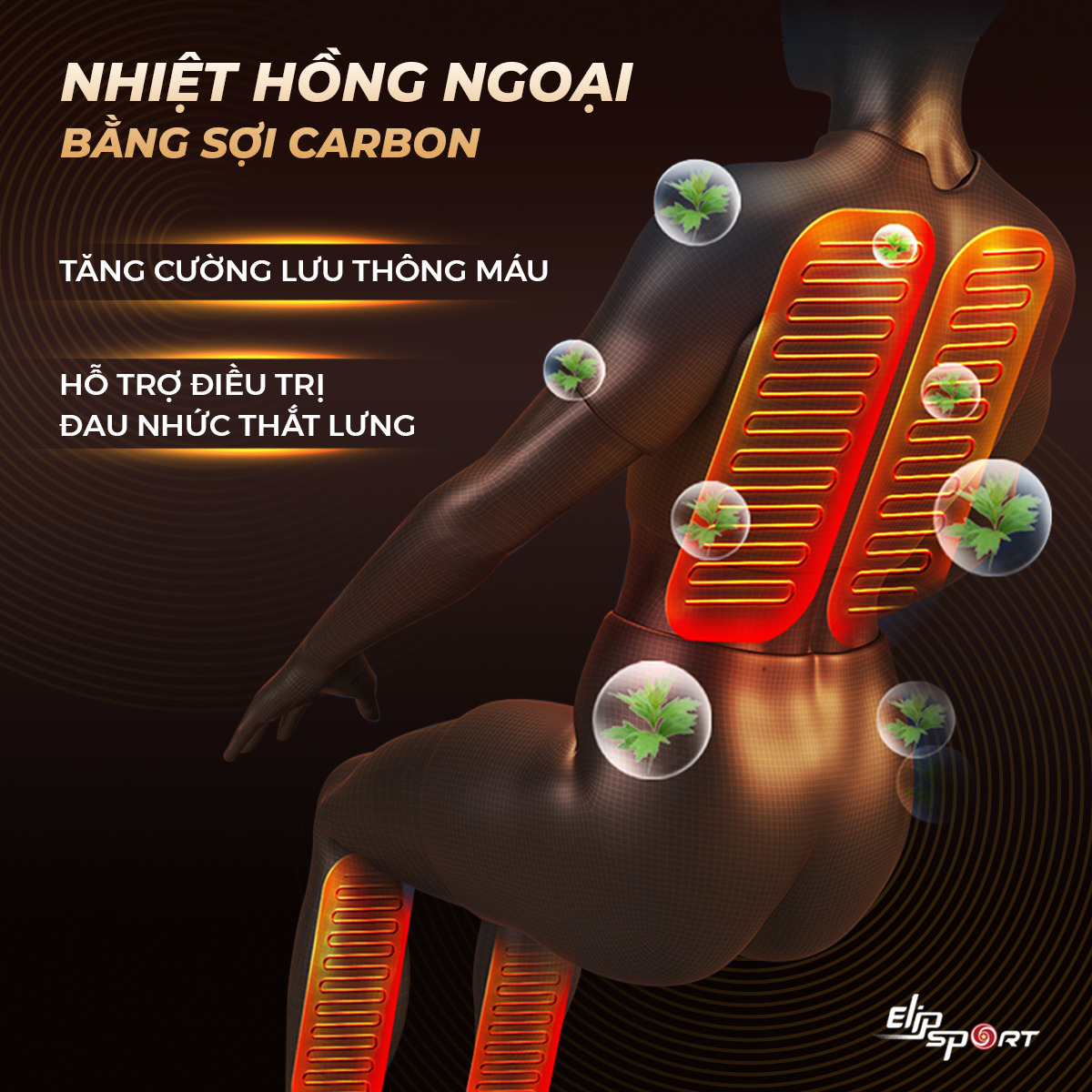 Dùng ghế massage Elipsport hỗ trợ cải thiện lưu thông máu