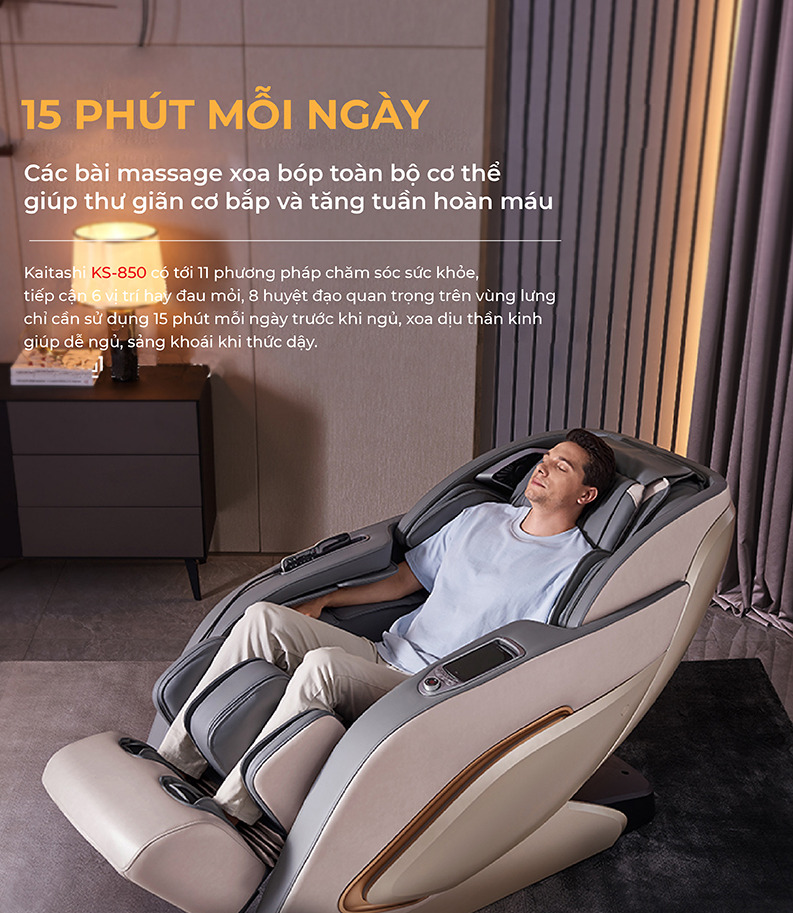 GHẾ MASSAGE KAITASHI KS-850 