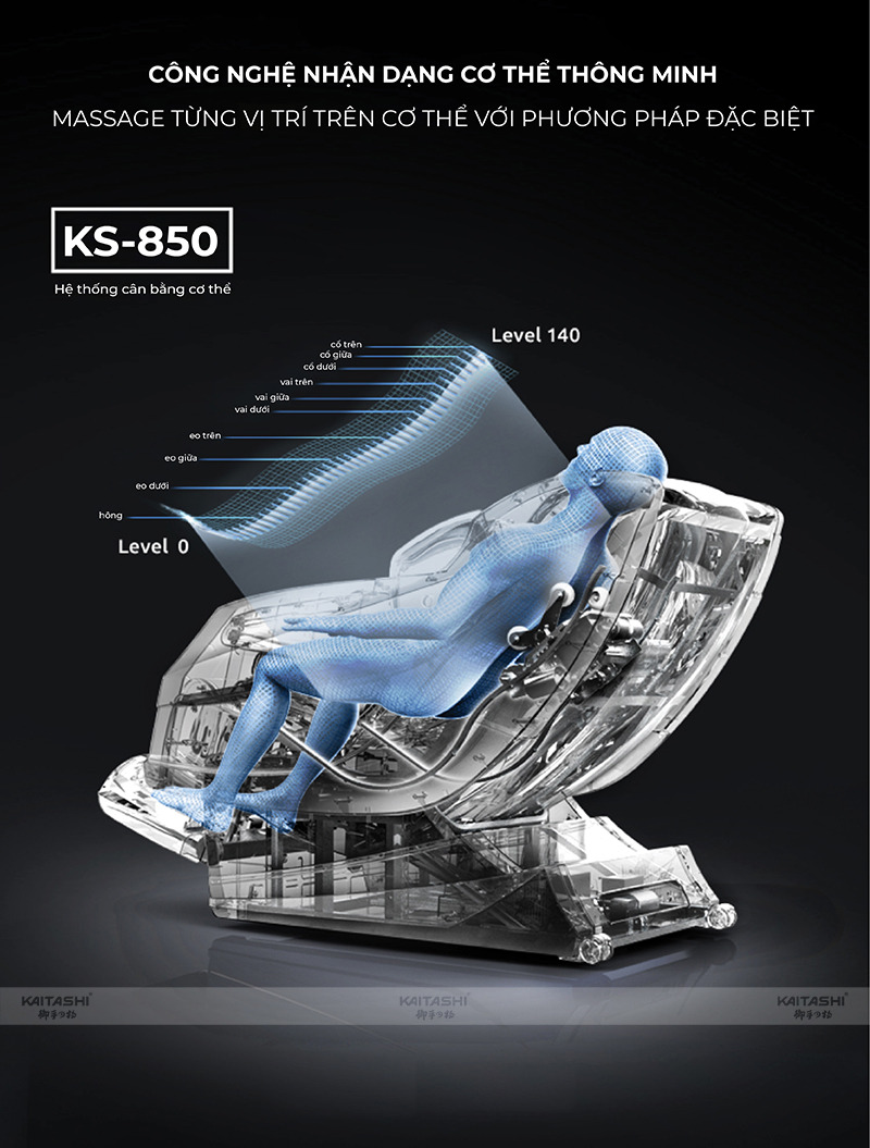 GHẾ MASSAGE KAITASHI KS-850 