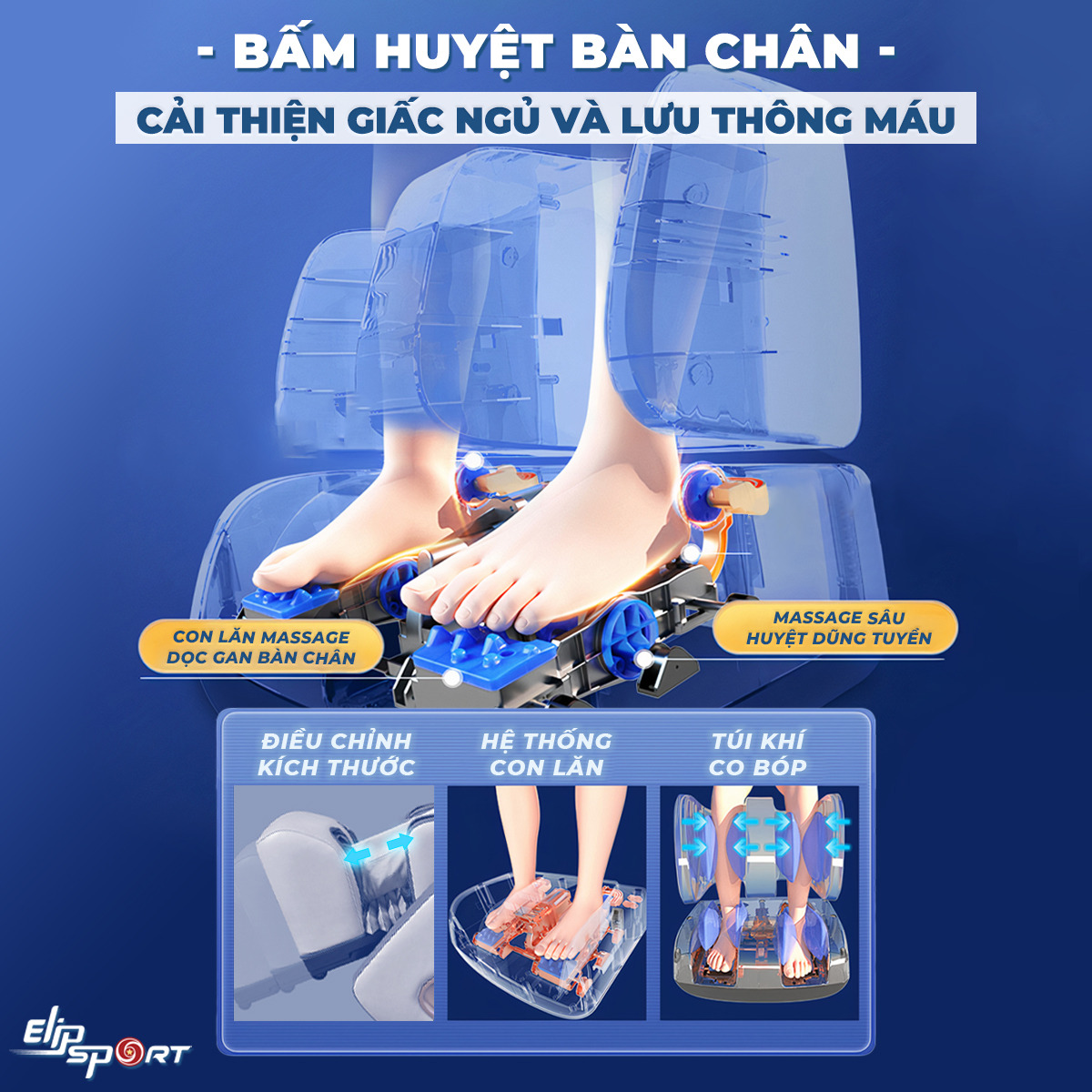 GHẾ MASSAGE ELIP LUXY (AI)