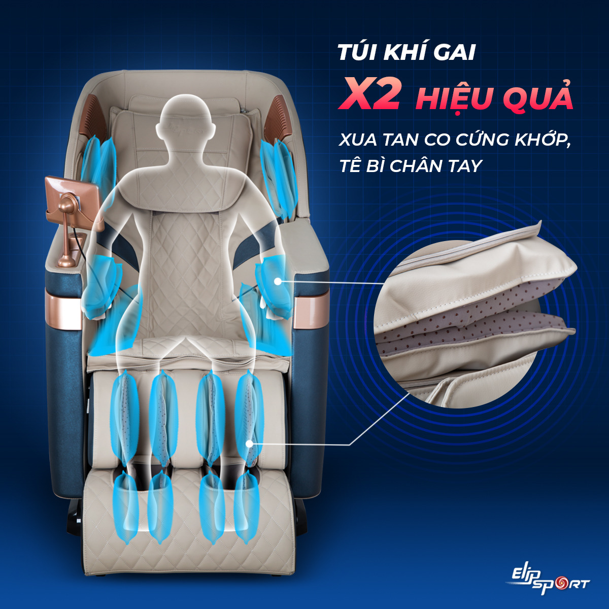 GHẾ MASSAGE ELIP ATHENA 