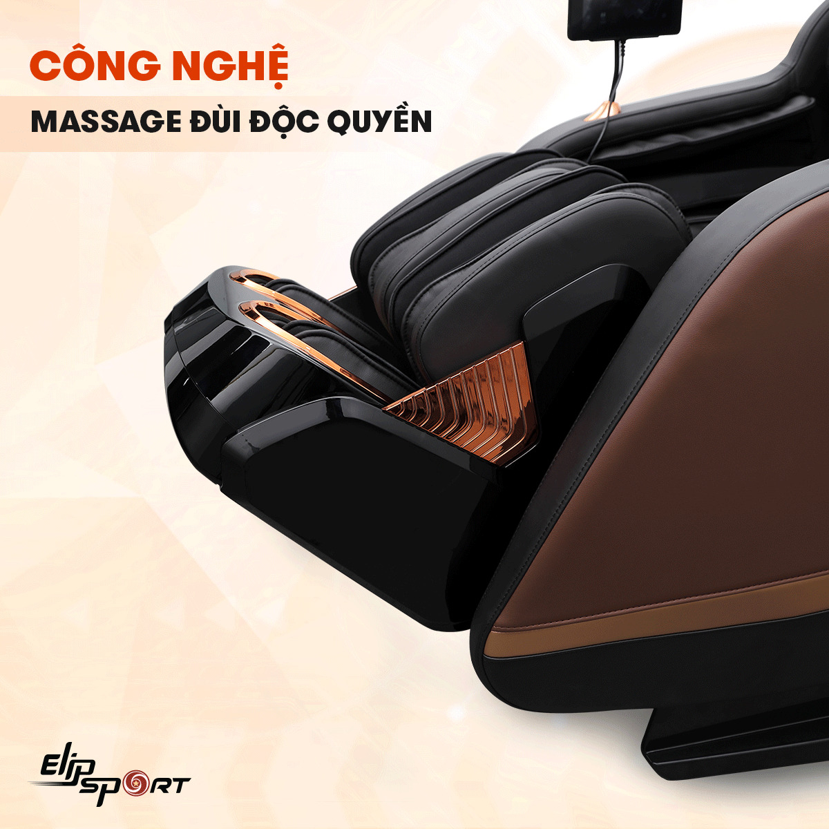 GHẾ MASSAGE ELIP LION - BROWN 