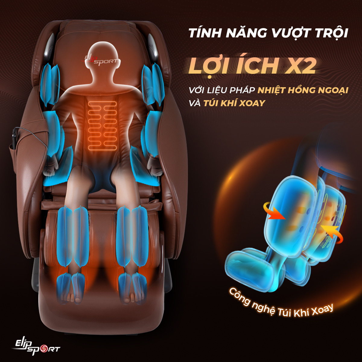 GHẾ MASSAGE ELIP PLUTONIUM 