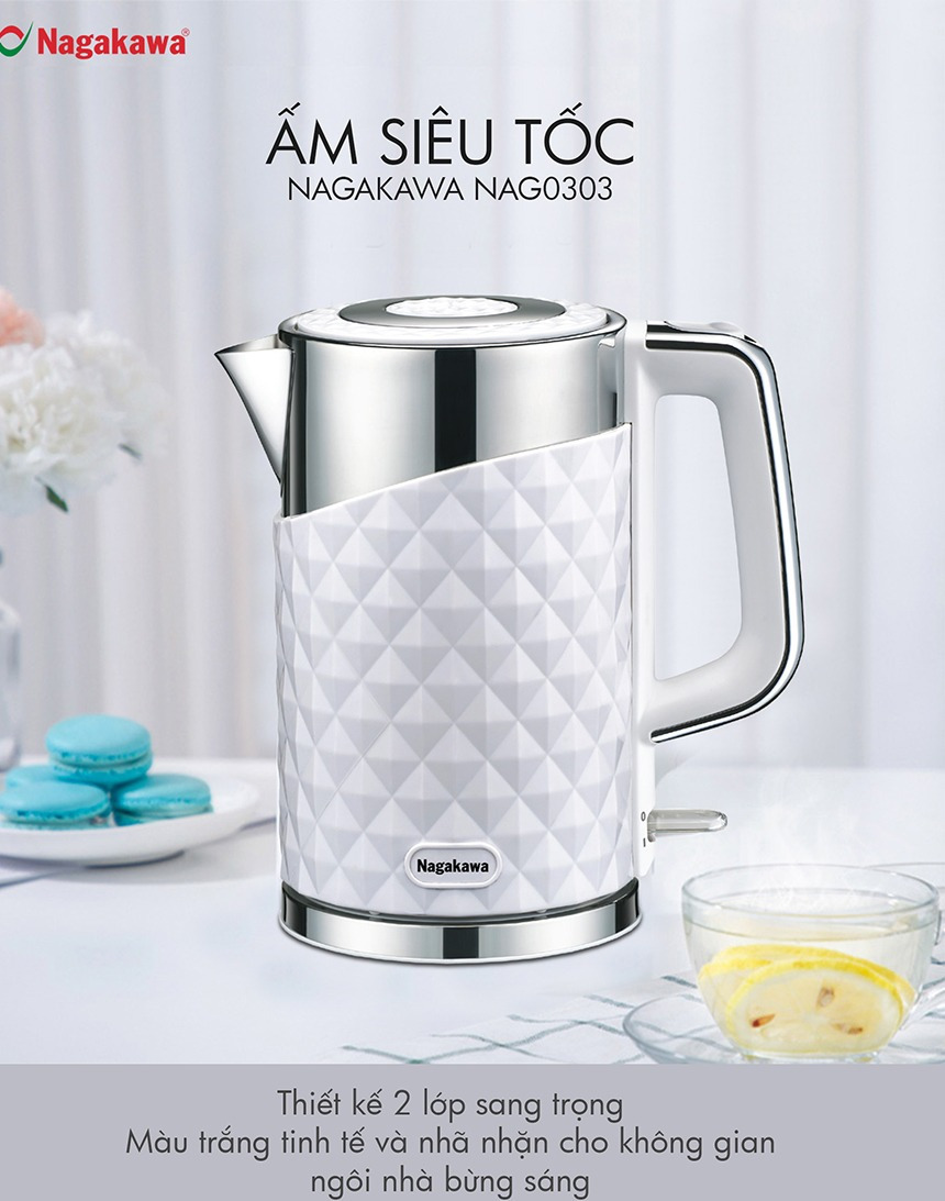 Ấm siêu tốc Nagakawa 1.7 lít NAG0303 5 word image 128264 5