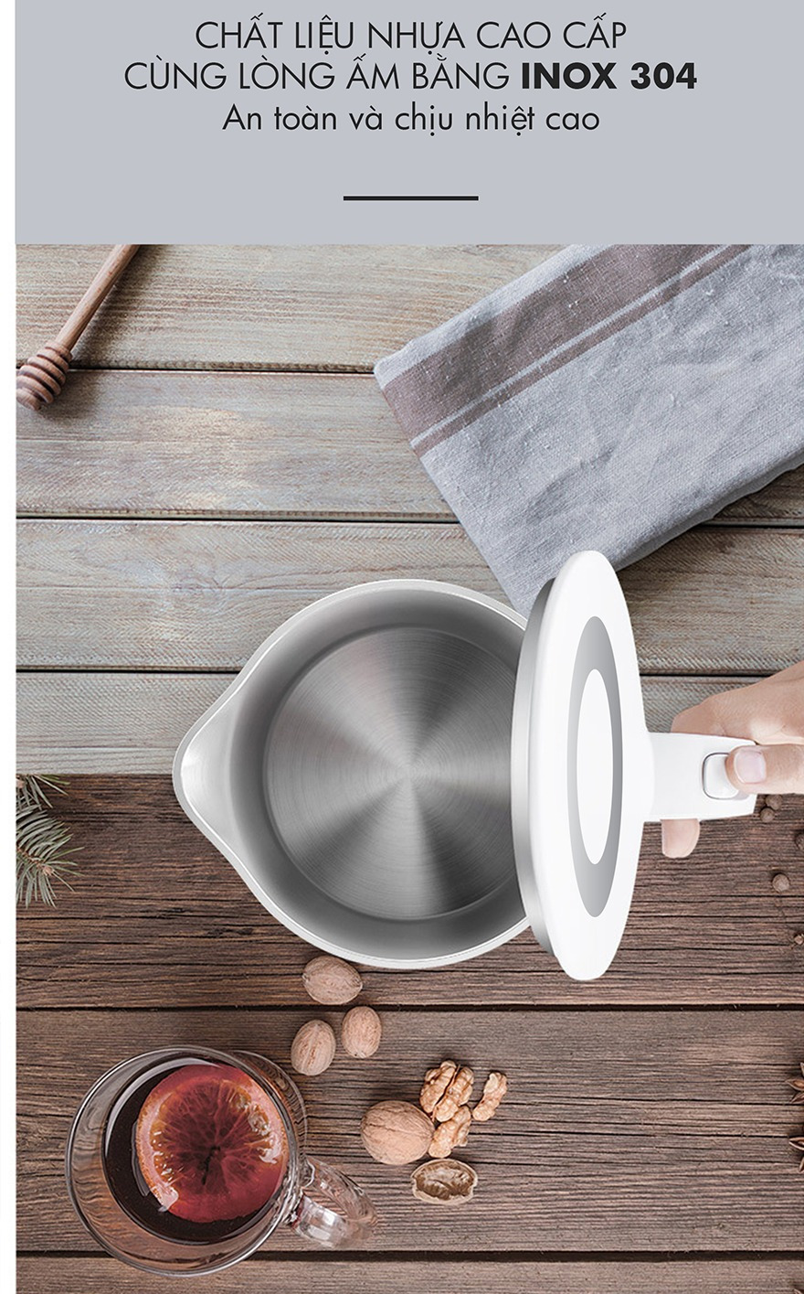 Ấm siêu tốc Nagakawa 1.7 lít NAG0303 6 word image 128264 6