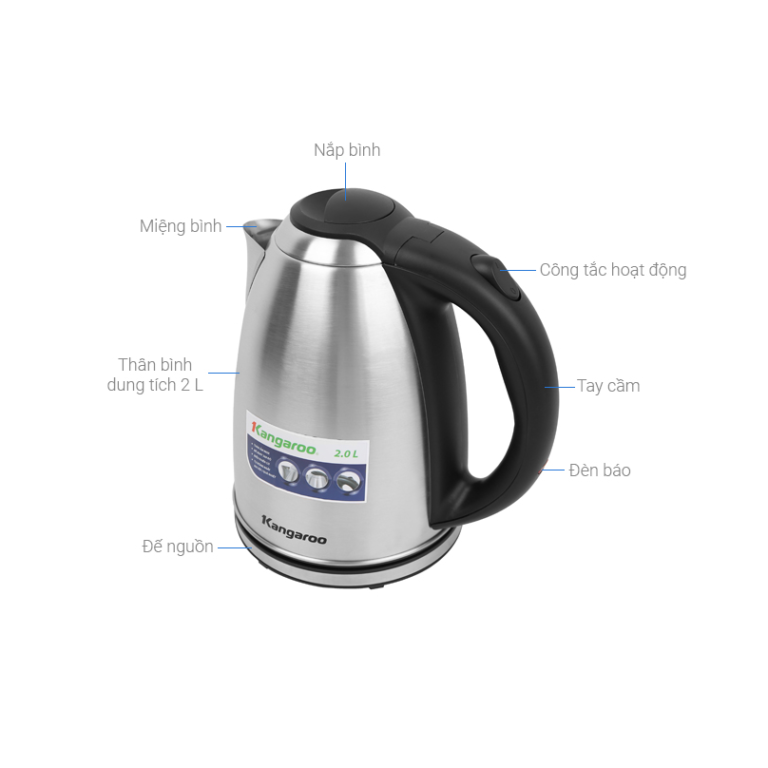 Ấm siêu tốc Kangaroo 2 lít KG-20SK3 2 word image 128433 2