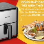 Nồi chiên không dầu Sharp KF-AF50EV-ST (5) Noi chien khong dau Sharp KF AF50EV ST 5