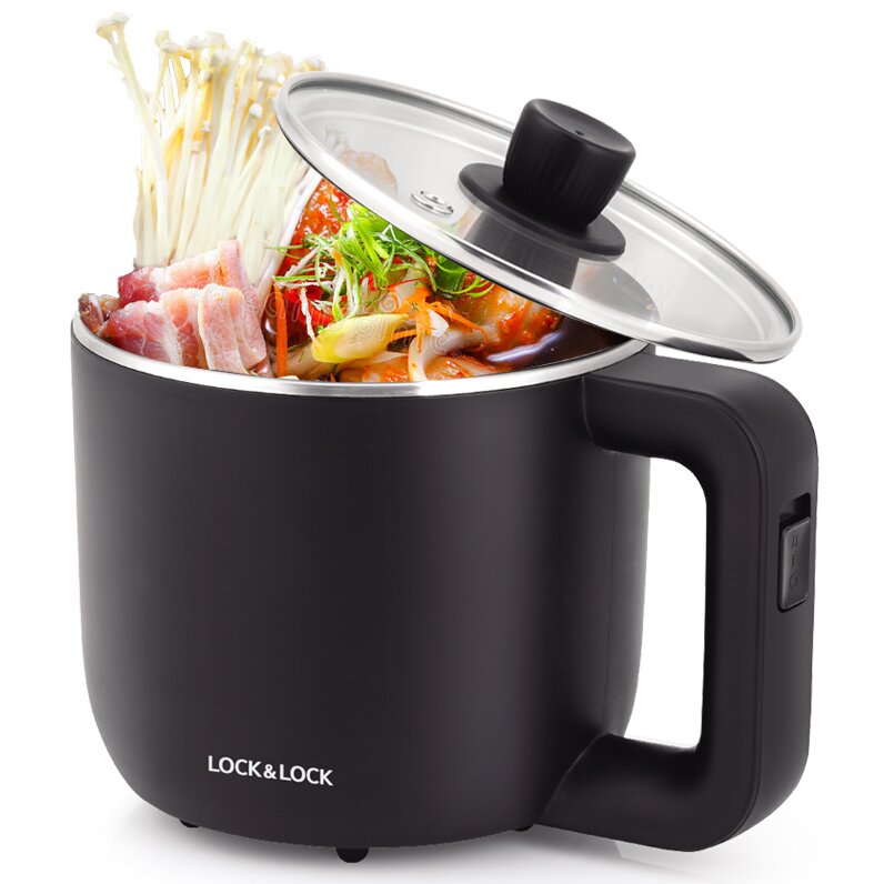 Noi dien da nang LockLock EJP116BLK 0.8L 1