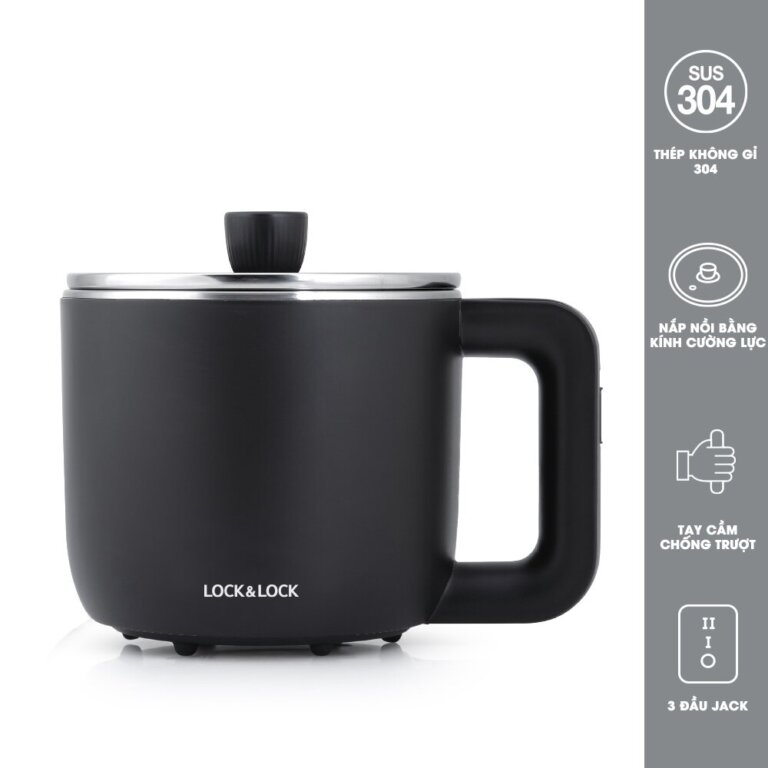 Nồi điện đa năng Lock&Lock EJP116BLK 0.8L 4 Noi dien da nang LockLock EJP116BLK 0.8L 4