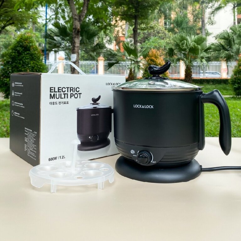 Nồi điện đa năng Lock&Lock EJP316BLK 1.2L 5 Noi dien da nang LockLock EJP316BLK 1.2L 2
