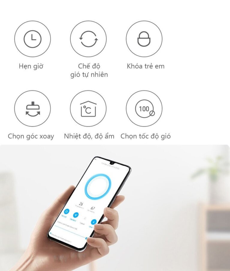 Quạt thông minh Xiaomi Smartmi Gen 3 5 Quat thong minh Xiaomi Smartmi Gen 3 4