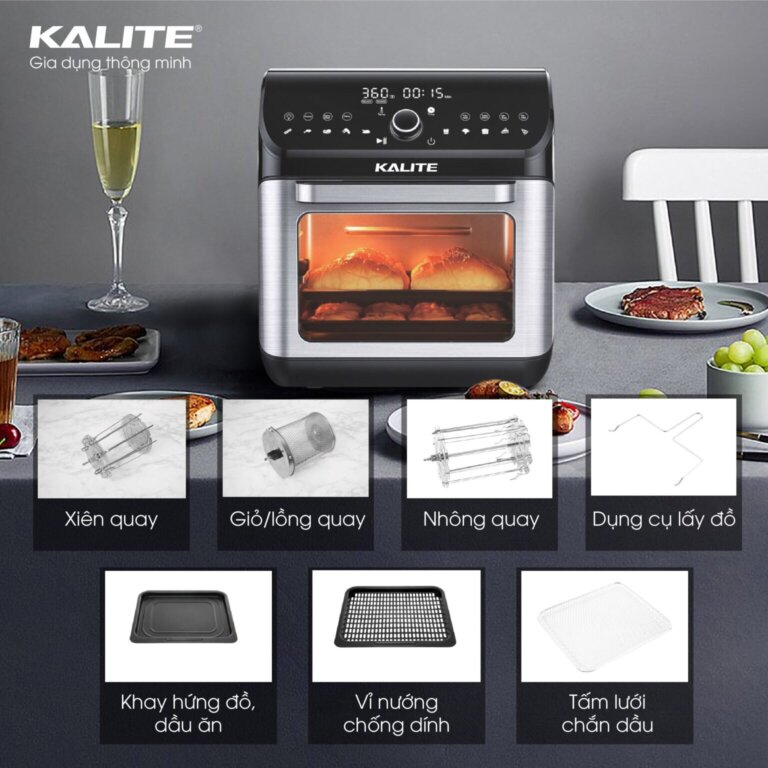 Nồi chiên không dầu Kalite Q12 12L 2 Noi chien khong dau Kalite Q12 12L 1