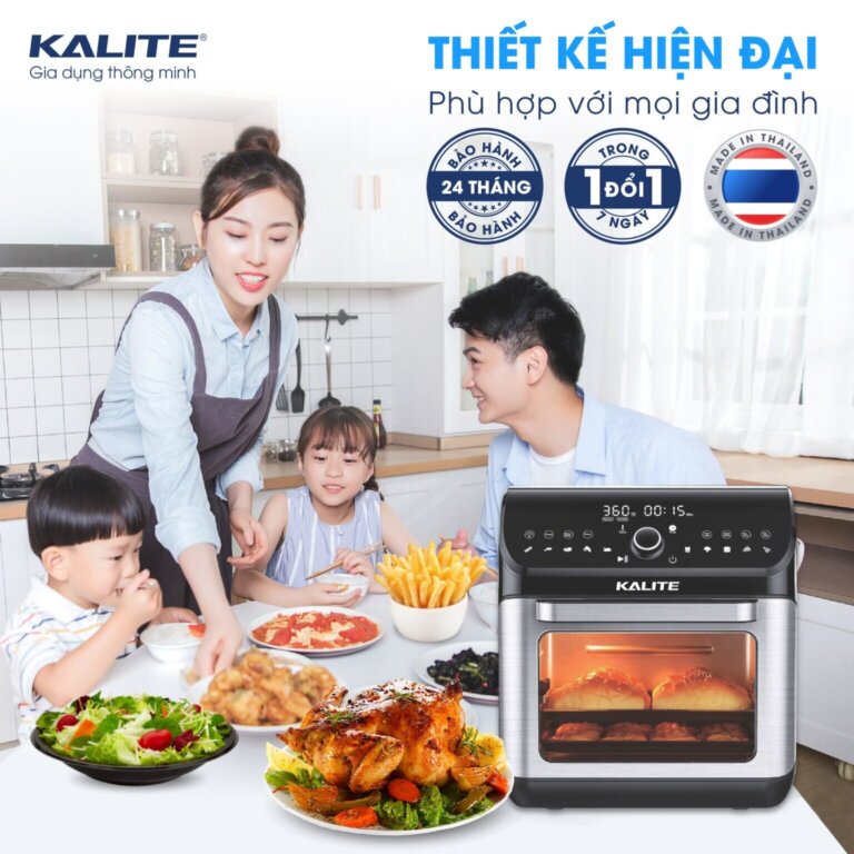 Nồi chiên không dầu Kalite Q12 12L 3 Noi chien khong dau Kalite Q12 12L 2
