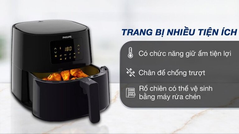 Nồi chiên không dầu Philips HD9270 6.2L 5 Noi chien khong dau Philips HD9270 6.2L 4