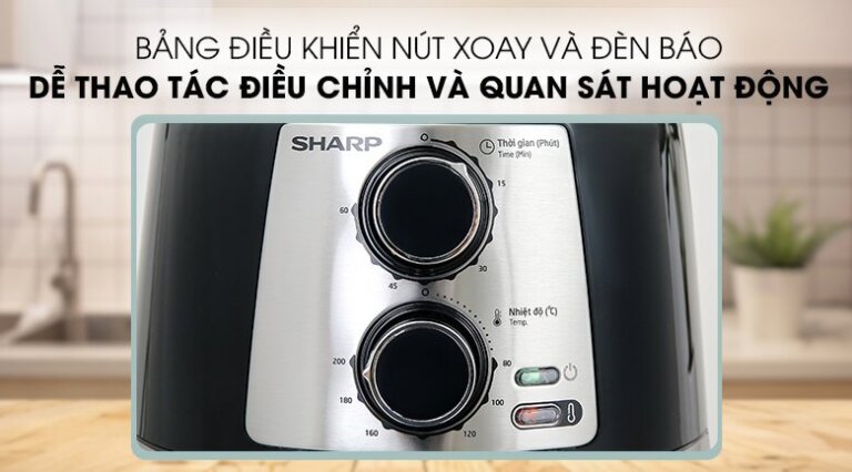 Nồi chiên không dầu Sharp KF-AF42MV-ST 4.2L 5 Noi chien khong dau Sharp KF AF42MV ST 4.2L 2