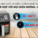 Nồi chiên không dầu Sharp KF-AF55EV-BK 5.5L (3) Noi chien khong dau Sharp KF AF55EV BK 5.5L 3