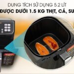 Nồi chiên không dầu Sharp KF-AF55EV-BK 5.5L (6) Noi chien khong dau Sharp KF AF55EV BK 5.5L 6