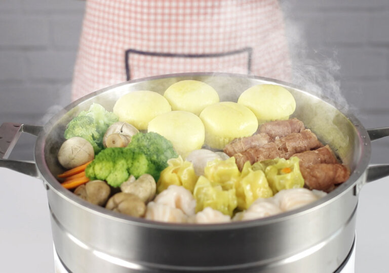 Nồi hấp điện 1 tầng Magic Korea A67 1500W 4 Noi hap dien 1 tang Magic Korea A67 1500W 4