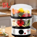 Nồi hấp điện 2 tầng Magic Korea A64 500W (4) Noi hap dien 2 tang Magic Korea A64 500W 4