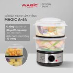 Nồi hấp điện 2 tầng Magic Korea A64 500W (5) Noi hap dien 2 tang Magic Korea A64 500W 5