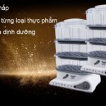 Nồi hấp điện 3 tầng Magic Korea A61 850W (3) Noi hap dien 3 tang Magic Korea A61 850W 3