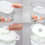 Nồi hấp điện 3 tầng Philips HD9125 900W (1) Noi hap dien 3 tang Philips HD9125 900W 1