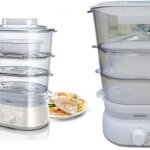 Nồi hấp điện 3 tầng Philips HD9125 900W (2) Noi hap dien 3 tang Philips HD9125 900W 2