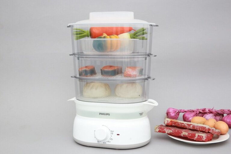 Nồi hấp điện 3 tầng Philips HD9125 900W 5 Noi hap dien 3 tang Philips HD9125 900W 3