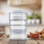 Nồi hấp điện 3 tầng Philips HD9125 900W (6) Noi hap dien 3 tang Philips HD9125 900W 6